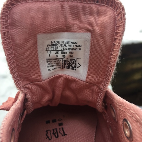 Converse All Star rust / pink ‘ Storm’ kicks low top snickers HP 25 - Picture 11 of 11